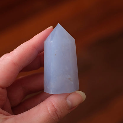 Blue Chalcedony Point | Chalcedony Crystal Tower