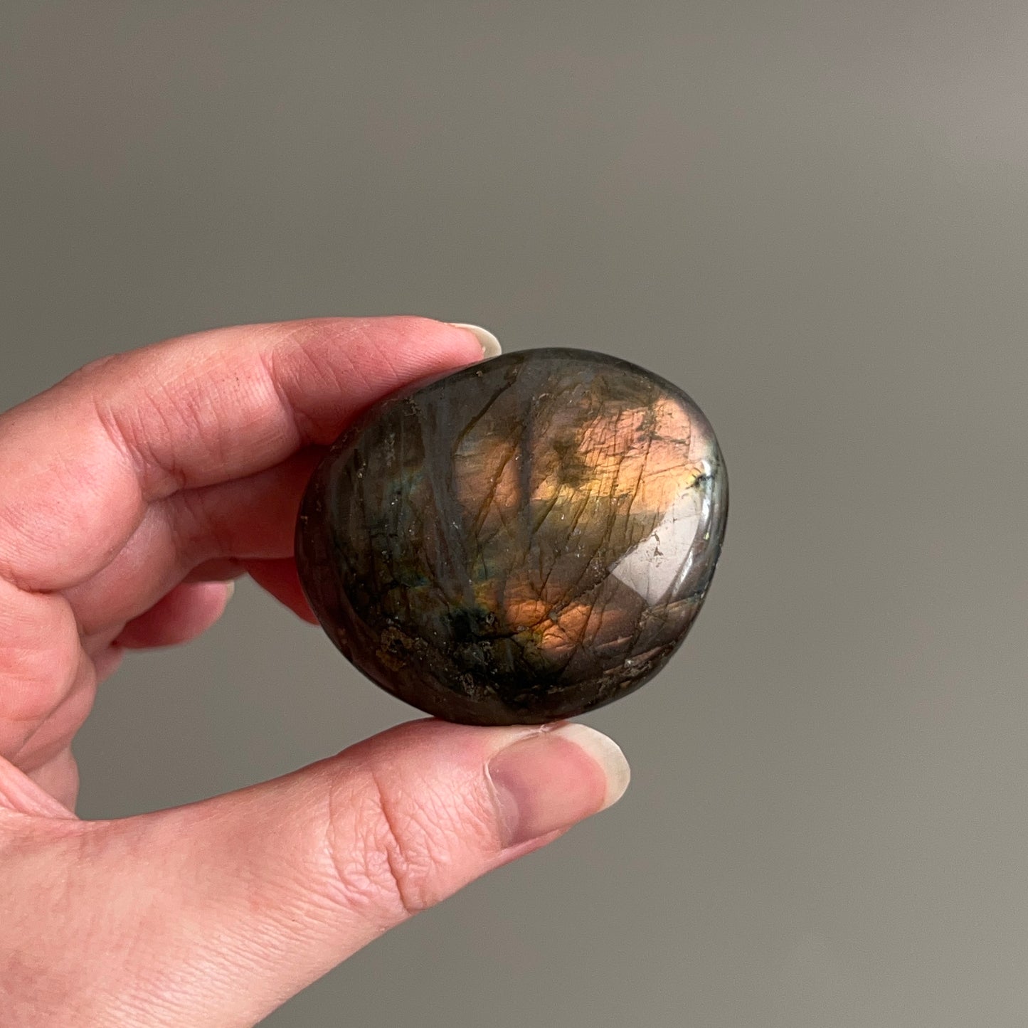 Labradorite Palm | Orange Labradorite Crystal Palm