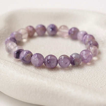 Charoite Bracelet | Charoite in Quartz Crystal Bracelet