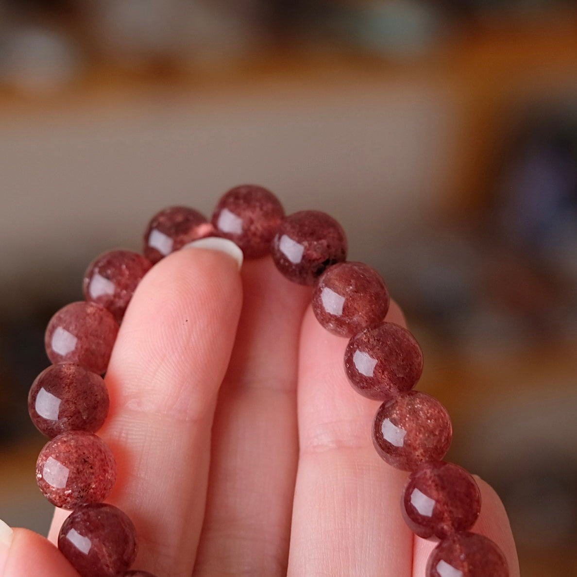 Tanzberry Quartz Bracelet | Crystal Stretch Bracelet