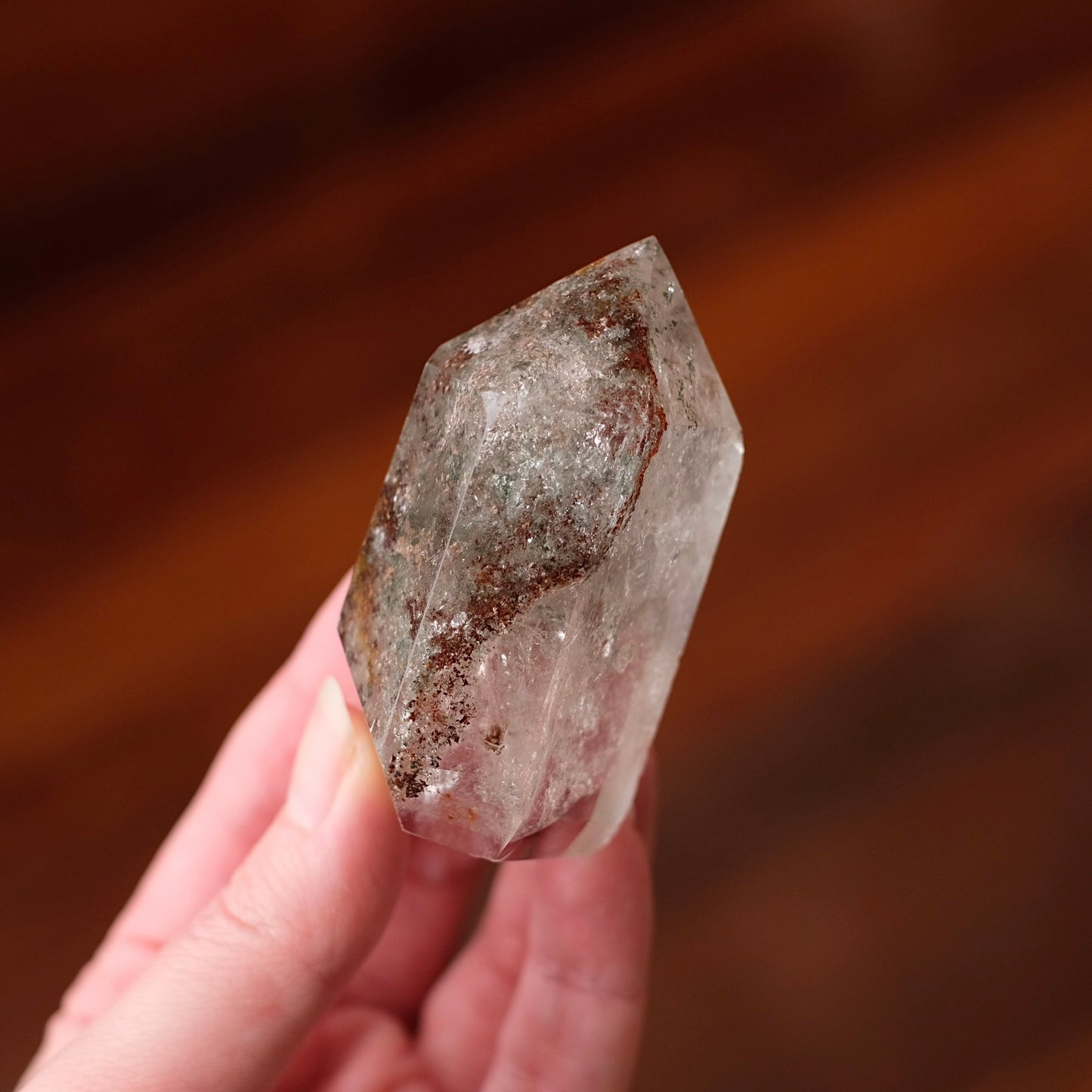 Garden Quartz Point | Lodolite Quartz | Dream Quartz Crystal Tower