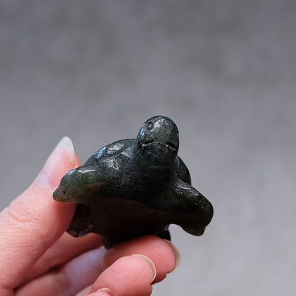 Labradorite Turtle Carving | Crystal Animal | Crystal Turtle
