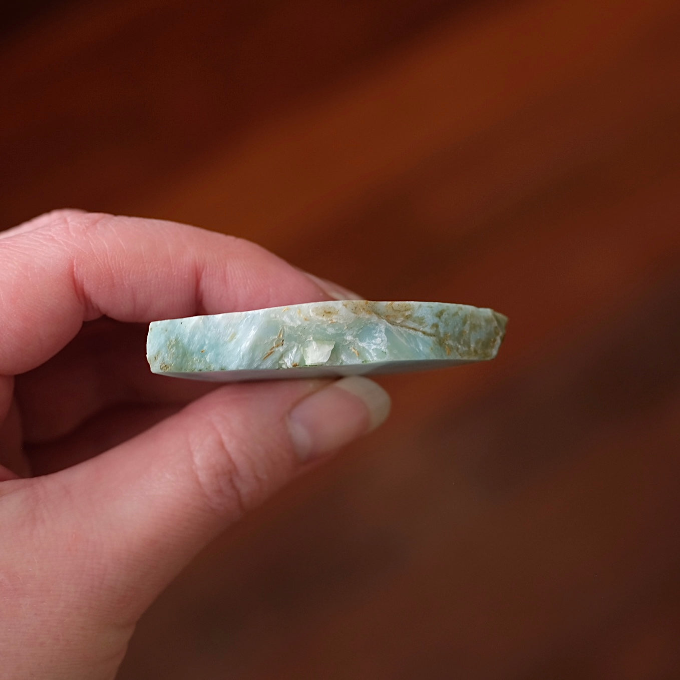 Larimar Slab | Polished Larimar Crystal Slice 1