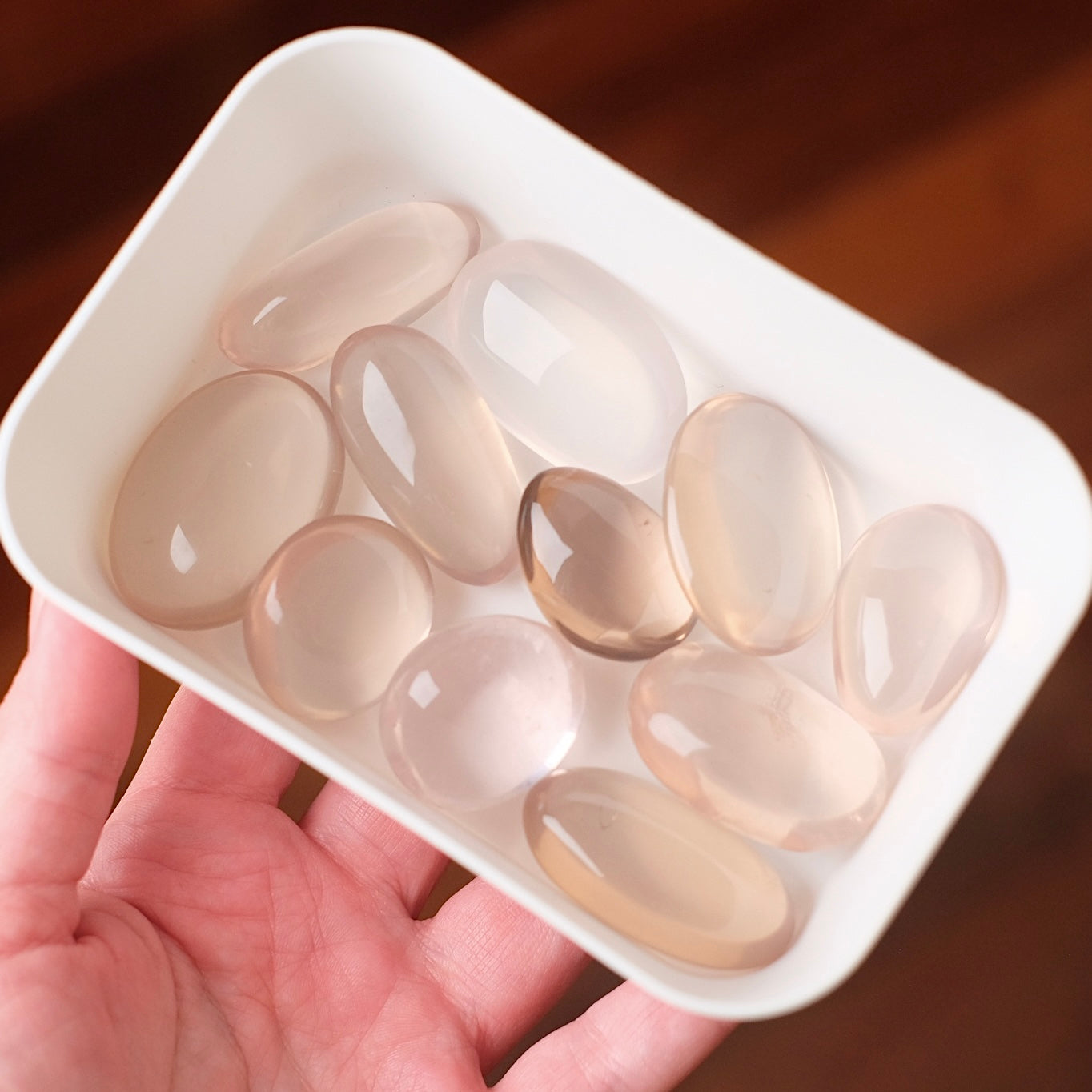 Champagne Rose Quartz | Star Rose Crystal Pocket Stones