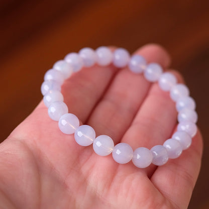 Lavender Moon Quartz Bracelet | Crystal Stretch Bracelet