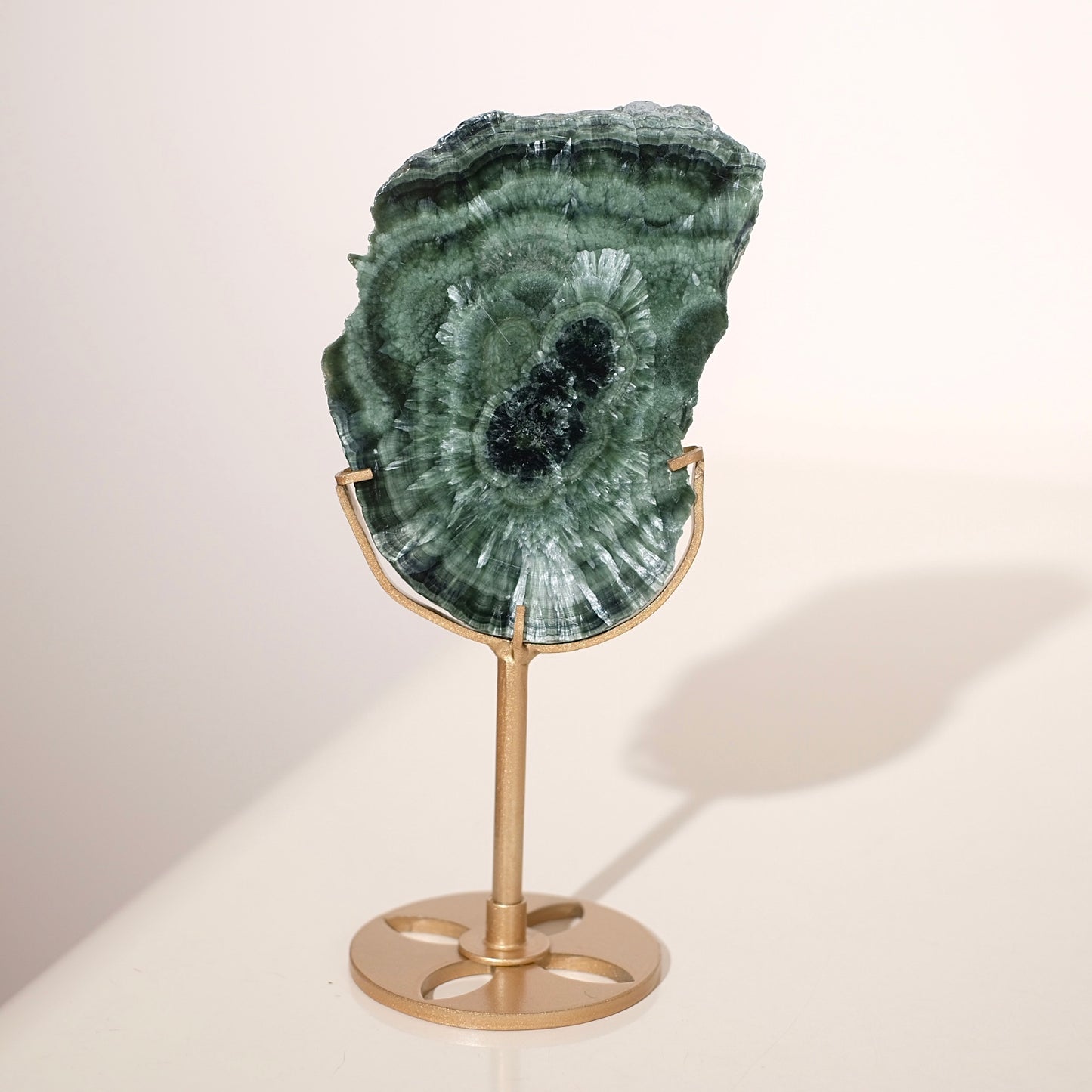 Seraphinite Slice + Stand | Polished Seraphinite Slab