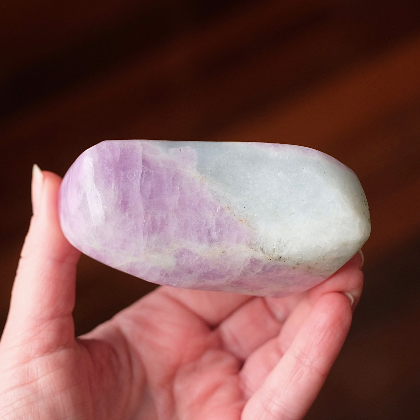 Kunzite & Aquamarine Freeform | Polished Crystal Specimen