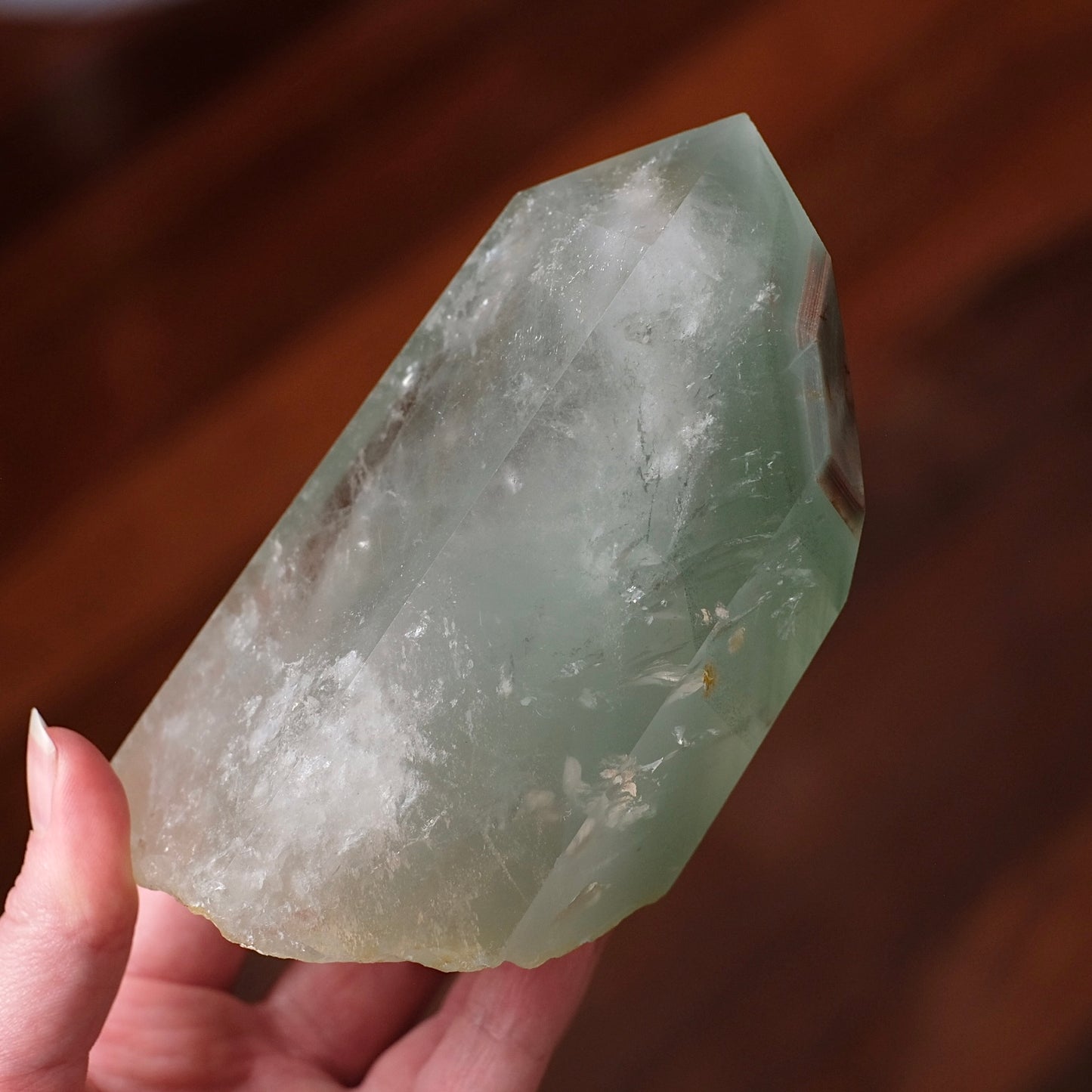 XL Chlorite Quartz Point | Phantom Quartz Crystal