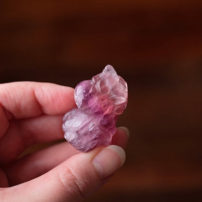 Fluorite Unicorn Carving | Baby Unicorn Rainbow Fluorite Animal