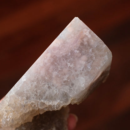Green Quartz + Pink Amethyst Freeform | Prasiolite Flower Agate Crystal Display