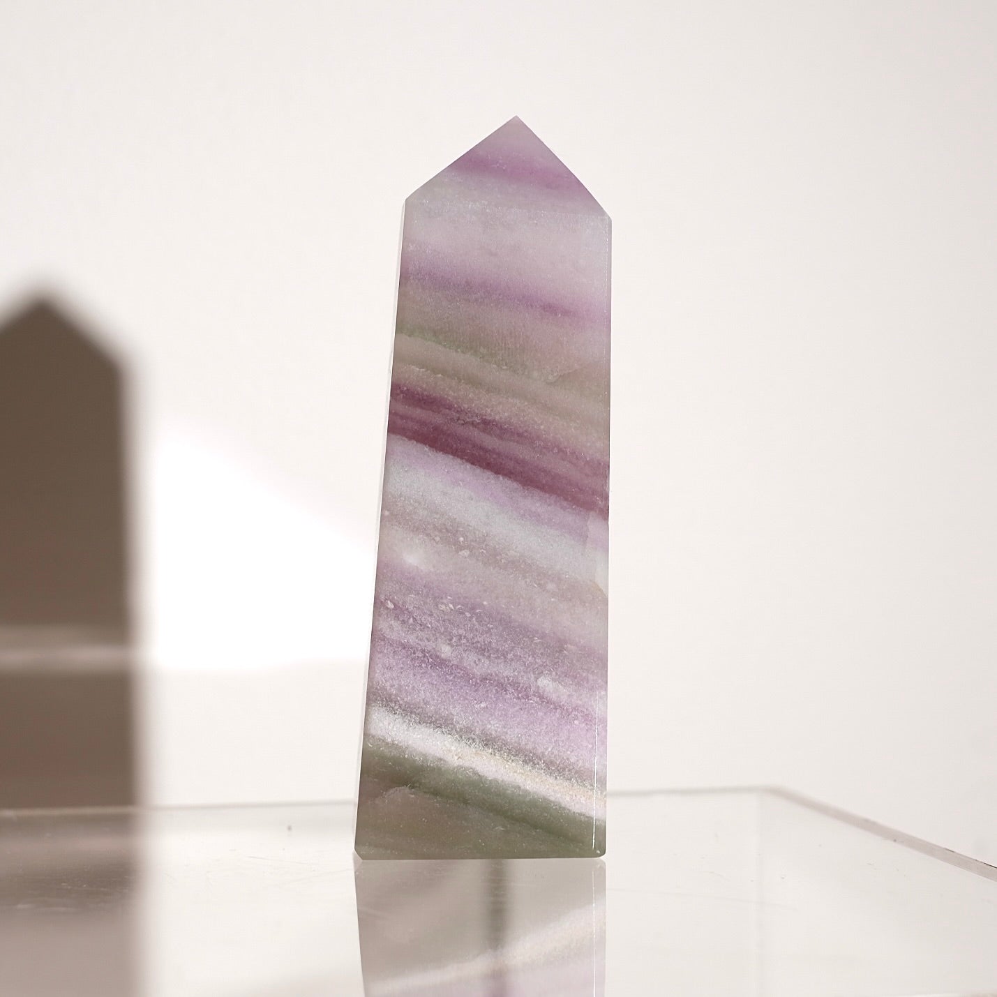Silky Fluorite Crystal Tower | Fluorite Obelisk Point