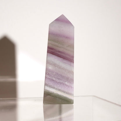 Silky Fluorite Crystal Tower | Fluorite Obelisk Point
