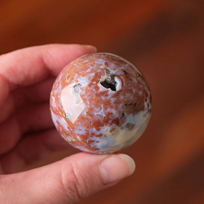 Ocean Jasper Sphere | Colourful Ocean Jasper Crystal Sphere