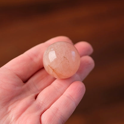 Peach Morganite Sphere | Pink Beryl | Small Crystal Sphere