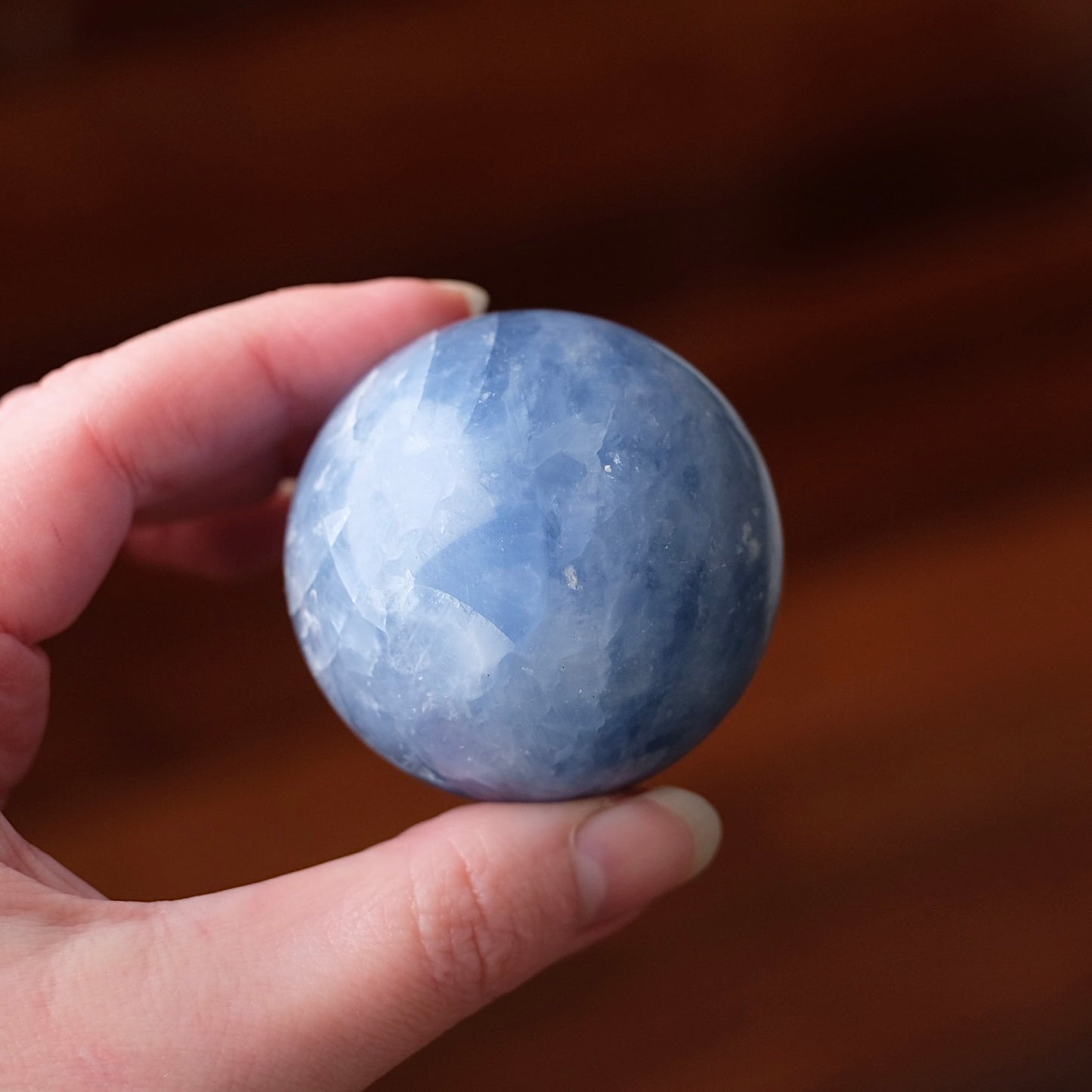 Blue Calcite Sphere | Calcite Crystal Sphere