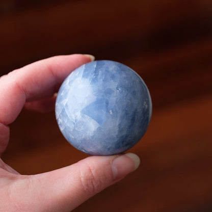 Blue Calcite Sphere | Calcite Crystal Sphere