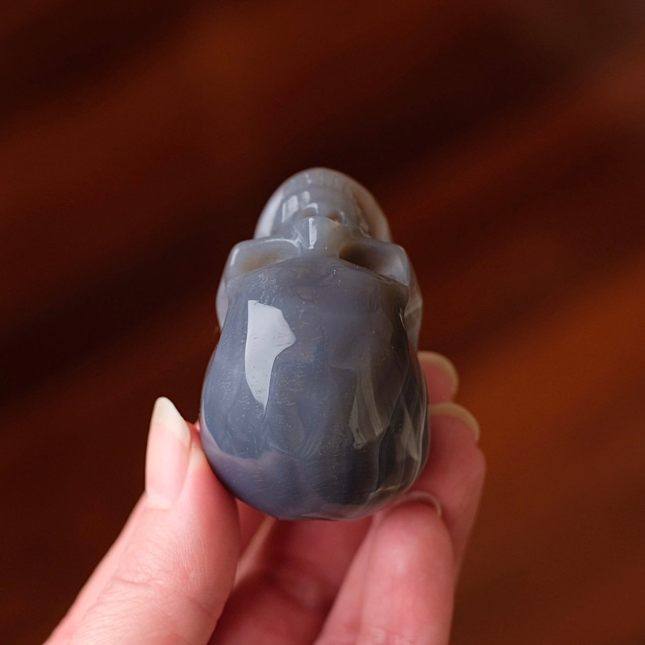 Banded Agate Crystal Skull | Quartz Skull Crystal