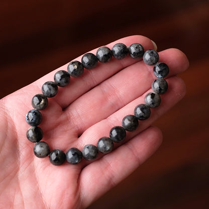 Larvikite Bracelet | Crystal Stretch Bracelet