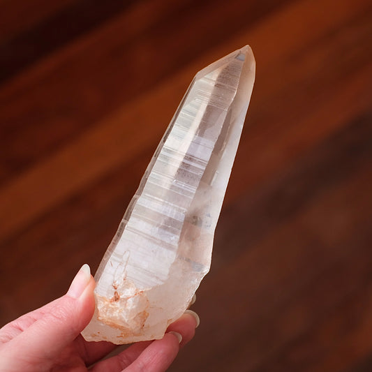 XL Scarlet Temple Lemurian Quartz Point | Pink Lemurian Seed Crystal