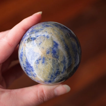 Rare Sodalite + Cancrinite Sphere | Sodalite Crystal Sphere