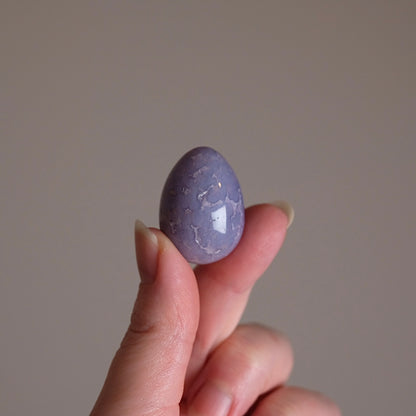 Grape Agate Eggs | Purple Botryoidal Chalcedony Crystal Eggs