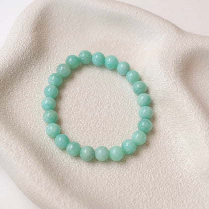 Amazonite Bracelet | Amazonite Crystal Stretch Bracelet