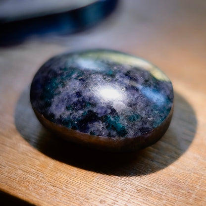 Iolite & Spinel Palm | Cordierite Crystal Palmstone