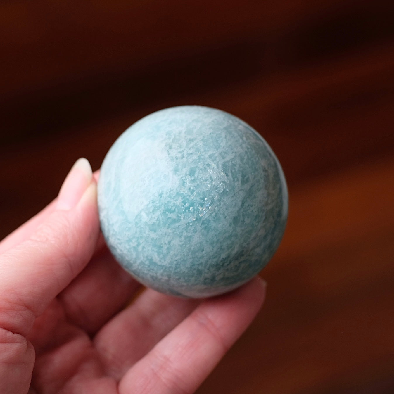Amazonite Sphere | Blue Amazonite Crystal Sphere