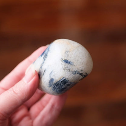 Kyanite in Quartz Freeform | Polished Blue Kyanite