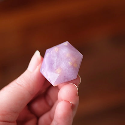 Lepidolite Hexagon | Crystal Jewel | Star of David