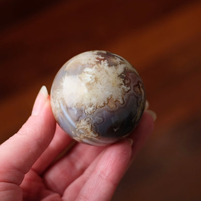 Swazi Agate Sphere | Mozambique Moss Agate Crystal Sphere