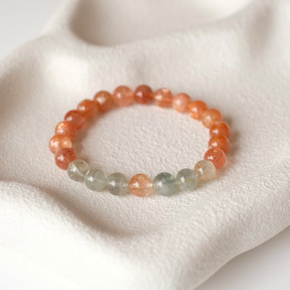 Rare Arusha Sunstone Bracelet | Beryl + Sunstone Crystal Bracelet