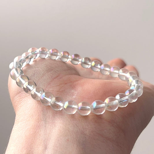 Angel Aura Quartz Bracelet | Crystal Stretch Bracelet