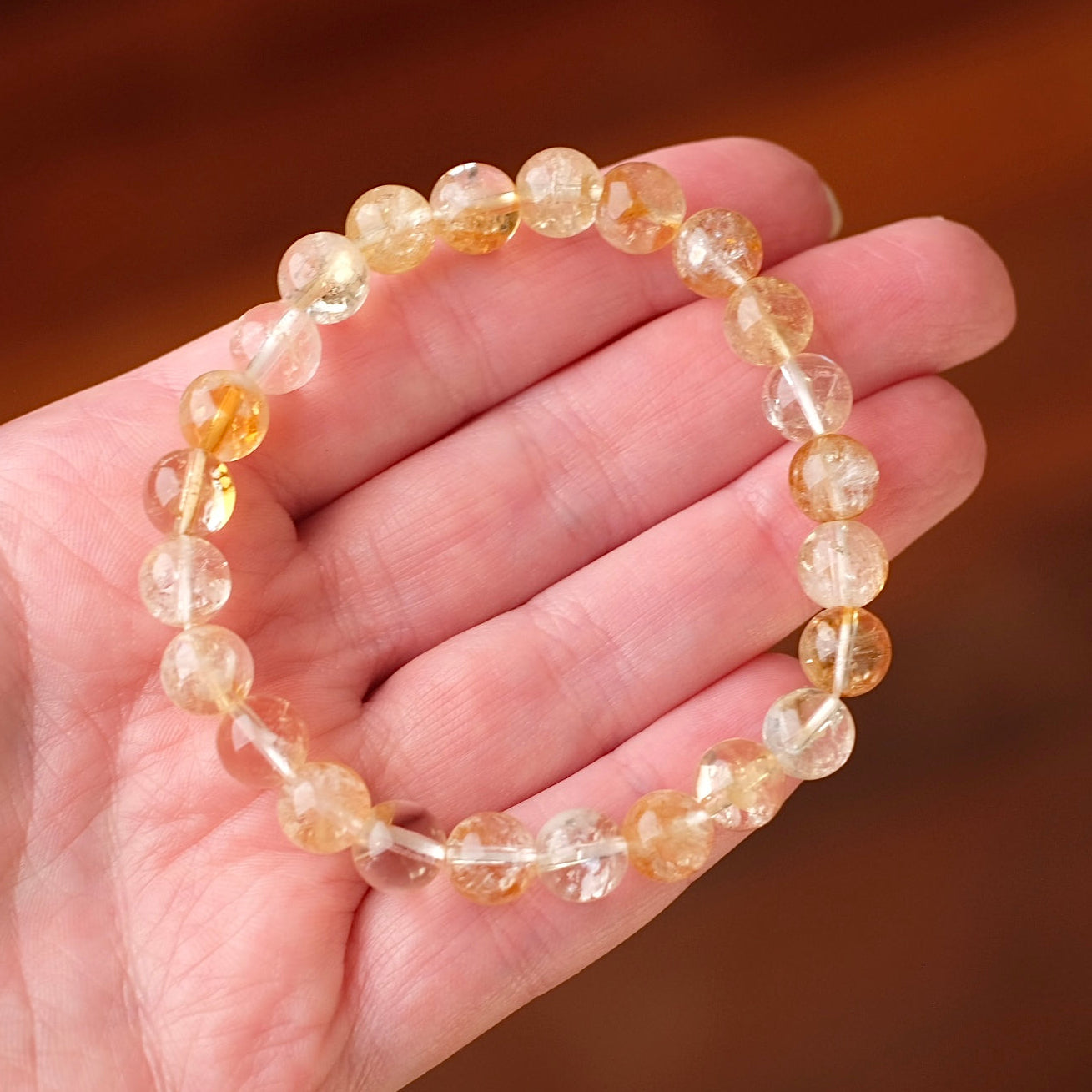 Citrine Bracelet | Gemmy Citrine Crystal Bracelet