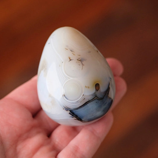 Agate Egg | Dendritic Agate Crystal Egg