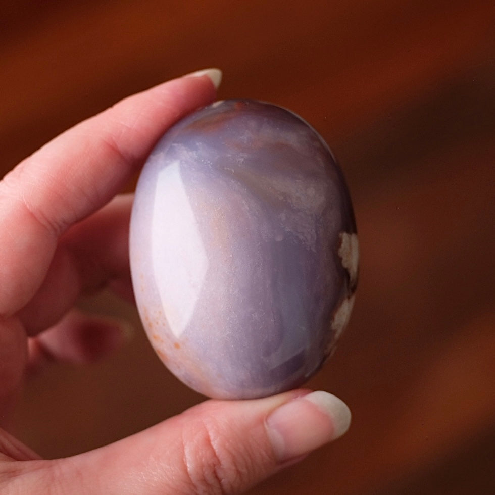 Flower Agate Palm | Flower Agate Crystal Palm Stone
