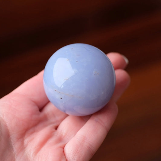 Blue Chalcedony Sphere | Chalcedony Crystal Sphere