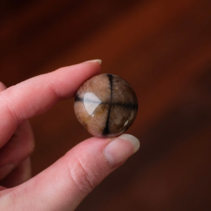 Chiastolite Sphere | Andalusite Crystal Sphere