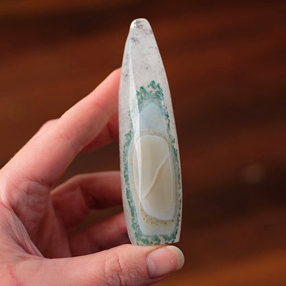 Quartz & Agate Freeform | Chlorite Quartz Crystal Flame