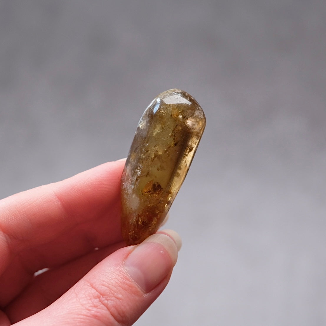 Natural Citrine Pocket Stone | African Citrine Crystal