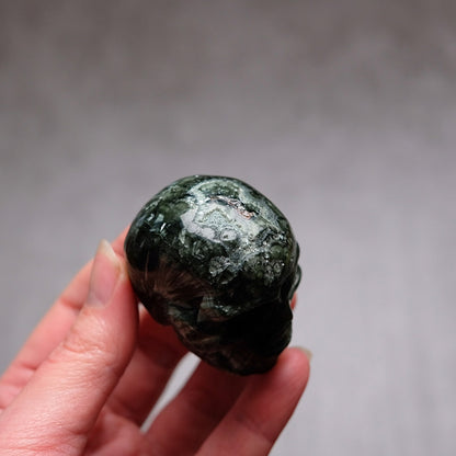 Seraphinite Crystal Skull | Rare Skull Carving