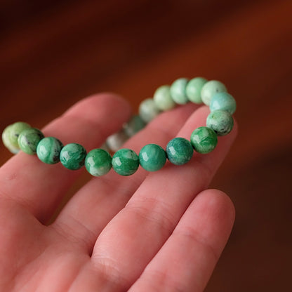 Variscite Bracelet | Green Variscite Crystal Stretch Bracelet