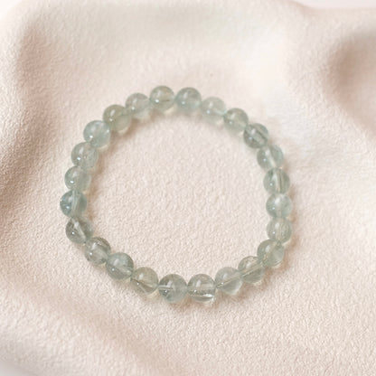 Green Aquamarine Bracelet | Crystal Stretch Bracelet