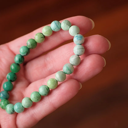 Variscite Bracelet | Green Variscite Crystal Stretch Bracelet