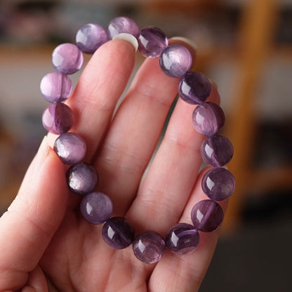 Gem Lepidolite Bracelet | High Quality Gem Lepidolite Stretch Bracelet
