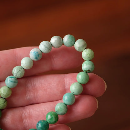 Variscite Bracelet | Green Variscite Crystal Stretch Bracelet