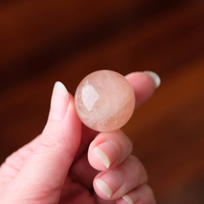 Peach Morganite Sphere | Pink Beryl Crystal Sphere