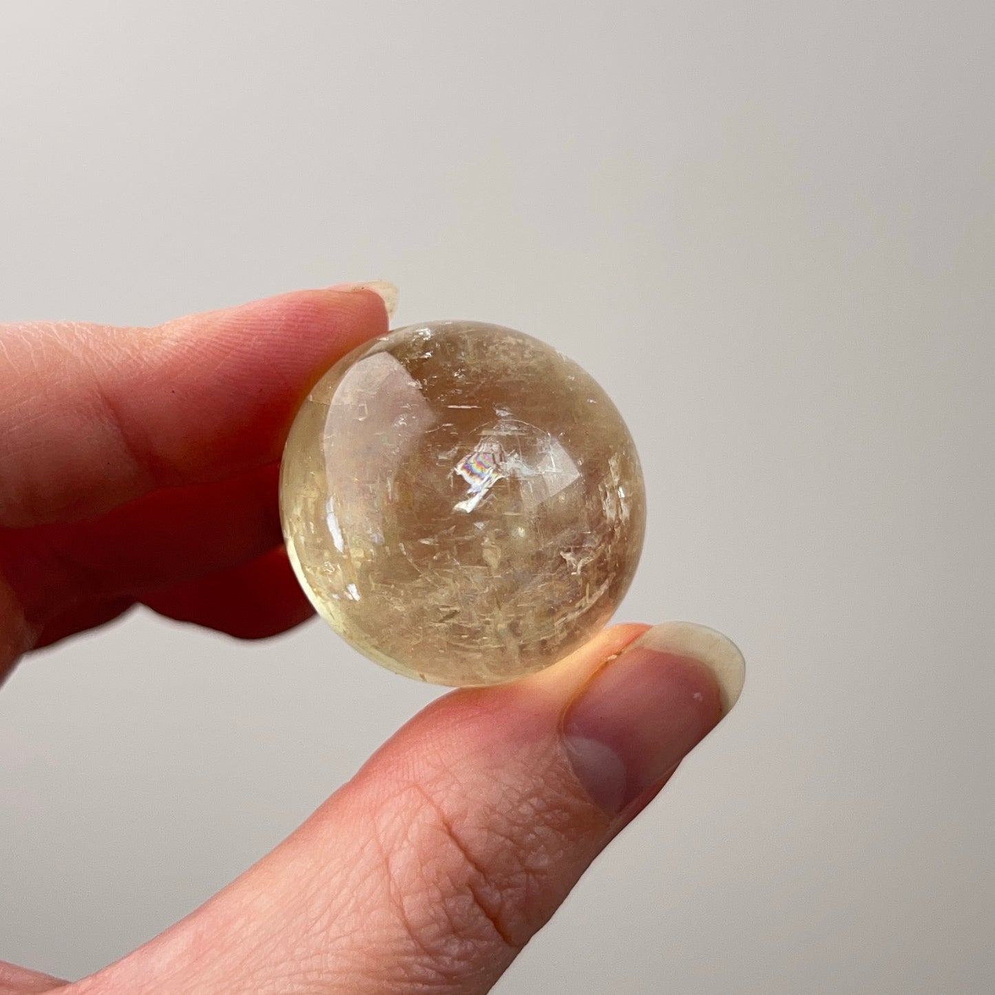 Honey Calcite Sphere | Golden Optical Calcite Crystal Sphere