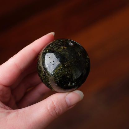 Rare Epidote Sphere | Green Epidote Crystal Sphere
