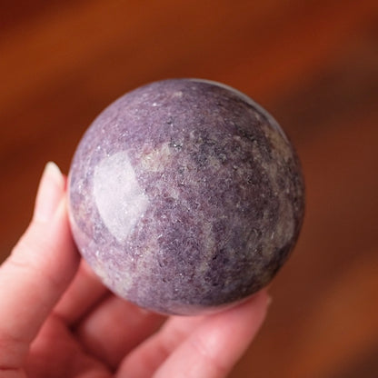 Lepidolite Sphere | Purple Lepidolite Crystal Sphere